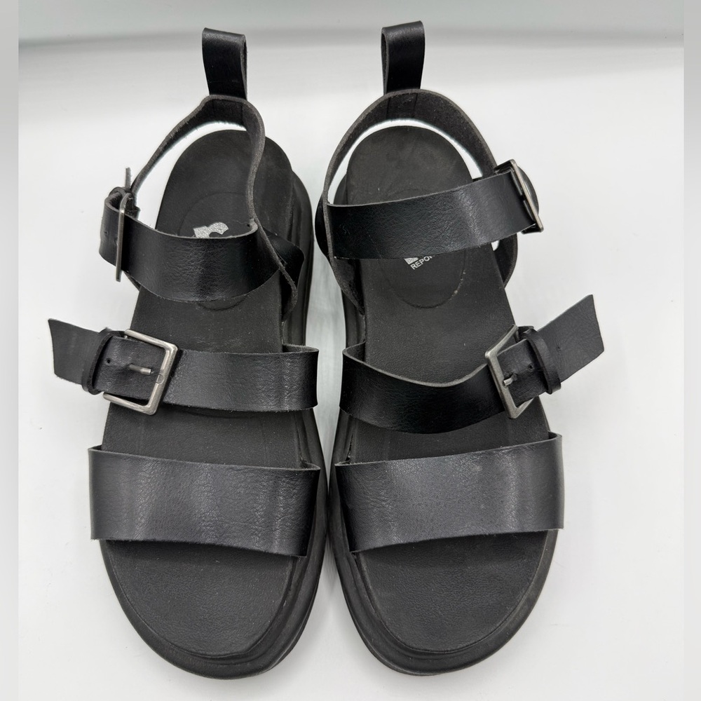 Report Black Platform Sandals